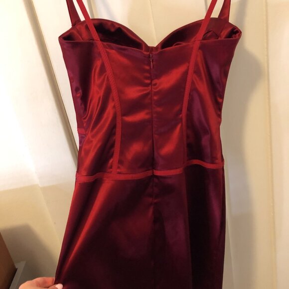 Dina Bar-El Red Satin Dress - Picture 5 of 12